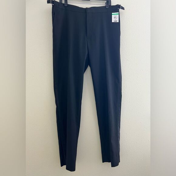 New Alton Lane Tailored Fit Men's Black Dress Tuxedo Pants Size 34 - Picture 1 of 8